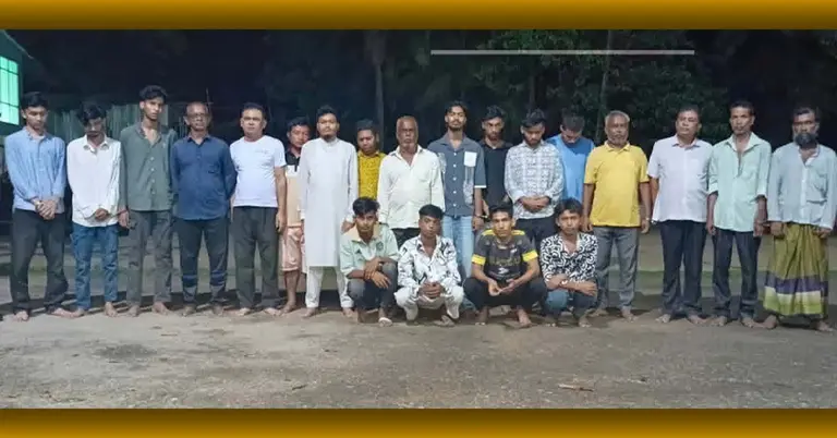 গ্রেপ্তার হওয়া ব্যক্তিরা